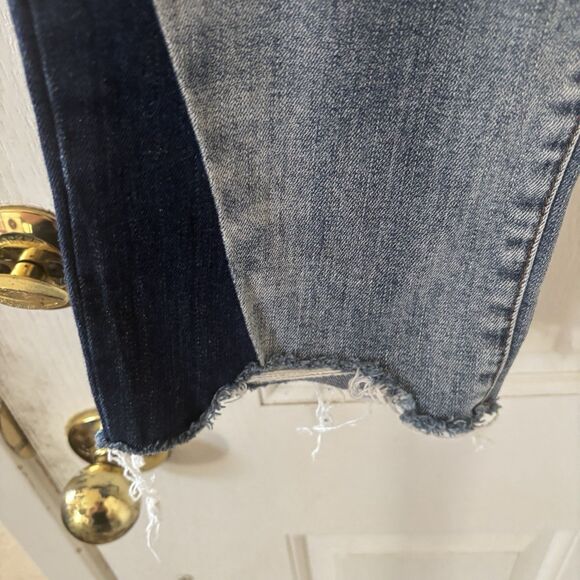 Kut from The Kloth Womens Reese Ankle Straight Leg 14 Ripped College Preppy Logo - Picture 5 of 16